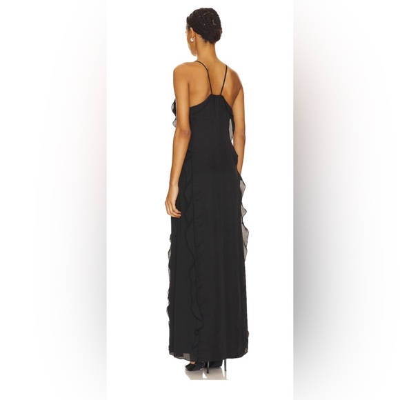SIMKHAI Emily Maxi Dress in Black - Picture 4 of 8